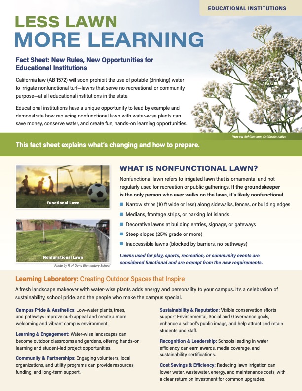 Educational Institutions General Fact Sheet